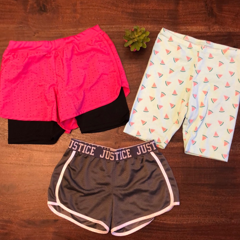 Girls Shorts Size 10. Set of three.